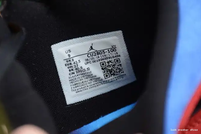 Reps LUCY Fearless Great Air Jordan Blue 1 the SE Mid CU2805-100 0406